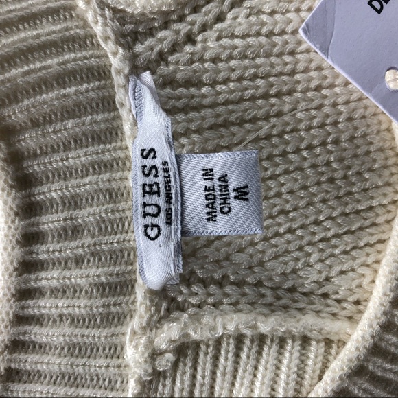 Guess Carlie Tank Sweater Dress Off-white Medium - Picture 6 of 8